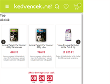 Tablet Screenshot of kedvencek.net